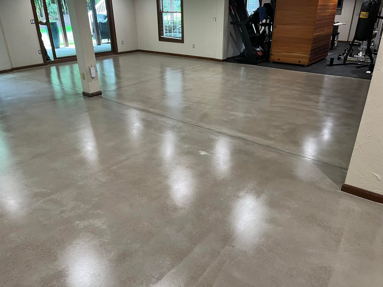Concrete Polishing in Basement