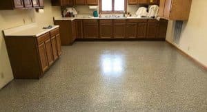 epoxy flake kitchen floor
