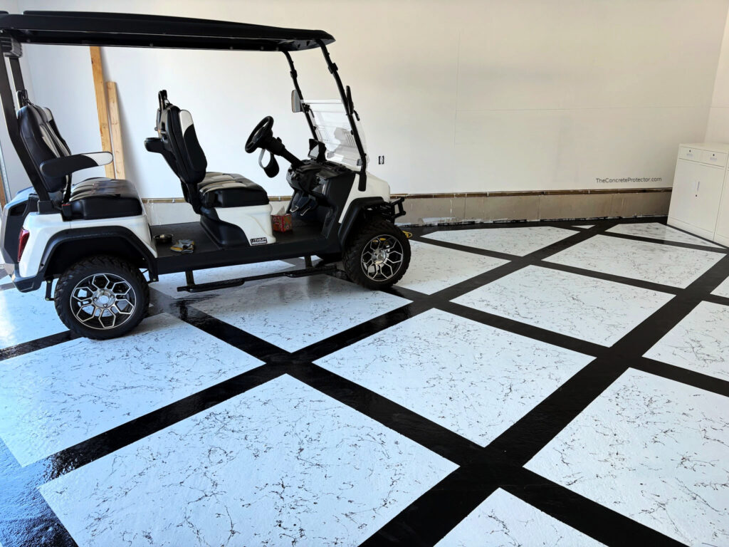 MarbleFlex Garage, a coating system offered by Artisan Concrete Coatings in Jenkins, MN