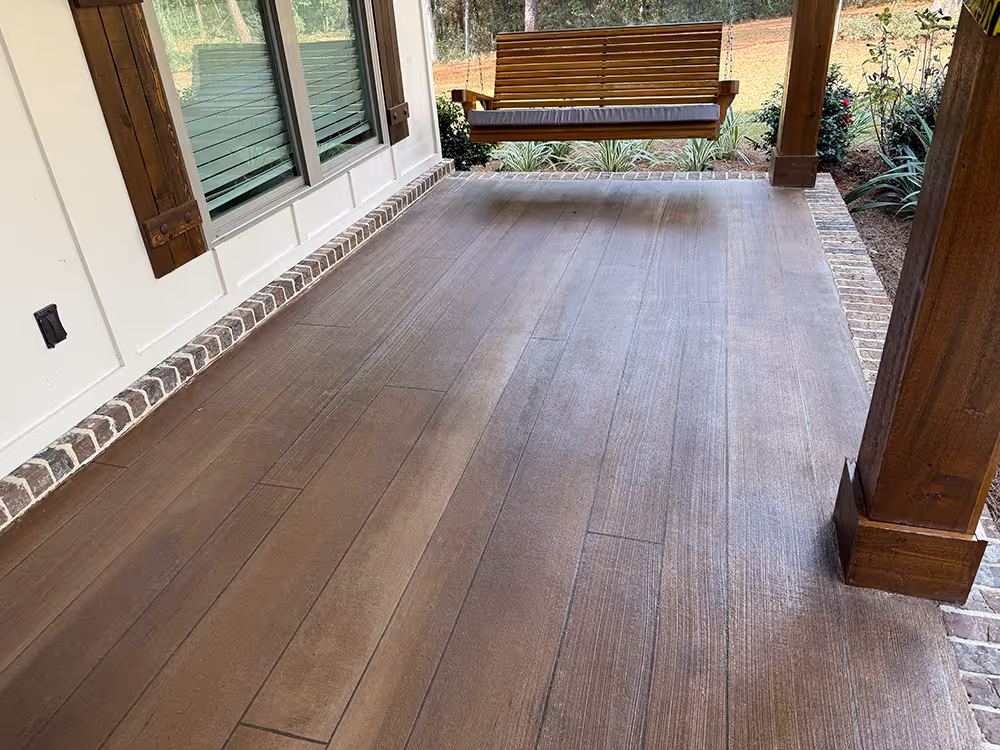 Rustic Concrete Wood installed in Mobile, AL by Cornerstone Hard Surface Restoration in Theodore, AL