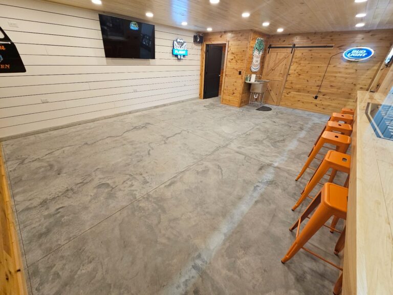 Example of a finished metallic epoxy floor in Dover, DE – Best Choice Flooring