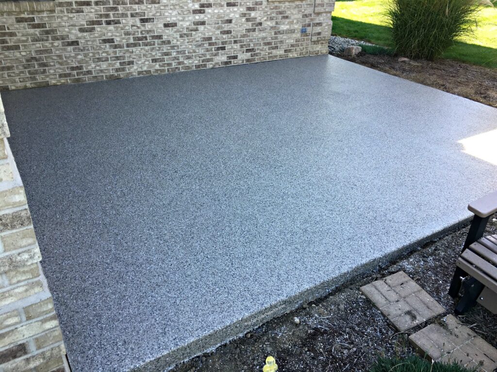 Patio Decorative Concrete, a coating system offered by Epoxy Works by Flooring Max in Leonardtown, MD