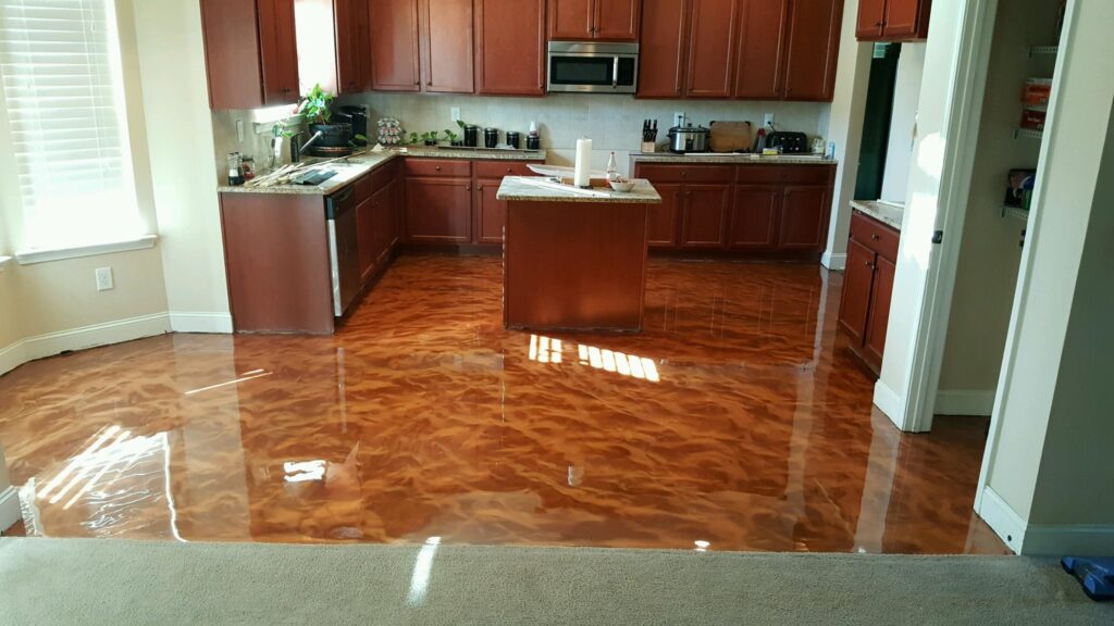 Burnt Umber + Sand 50/50, a coating system offered by Epoxy Works by Flooring Max in Leonardtown, MD