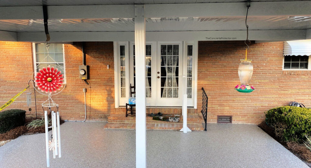 GraniFlex Car Port, a coating system offered by Epoxy Works by Flooring Max in Leonardtown, MD