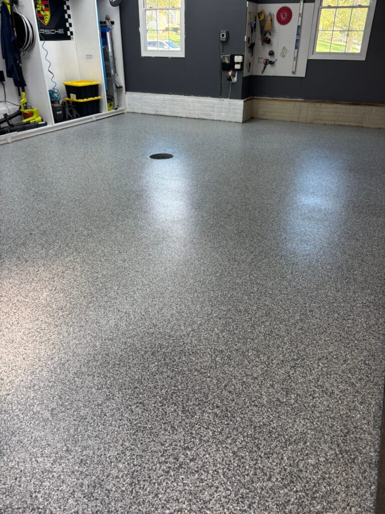 New epoxy flooring by Floorific Creations LLC in Southington, OH
