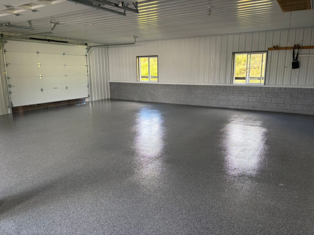 Epoxy flooring project by Floorific Creations LLC in Southington, OH