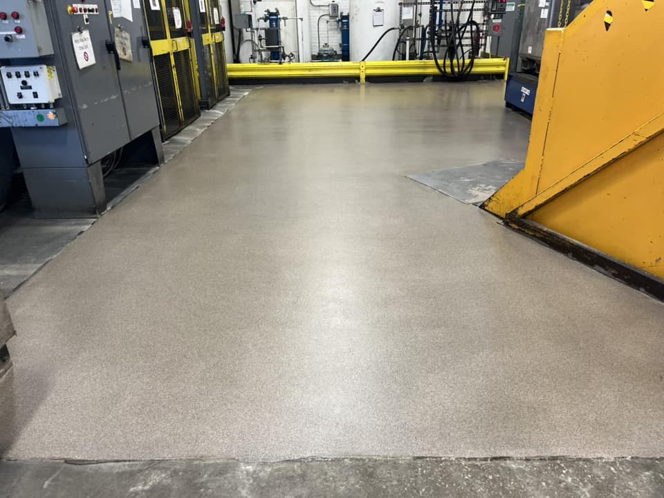 Resurfaced concrete by Geauga Coatings in Chardon, OH