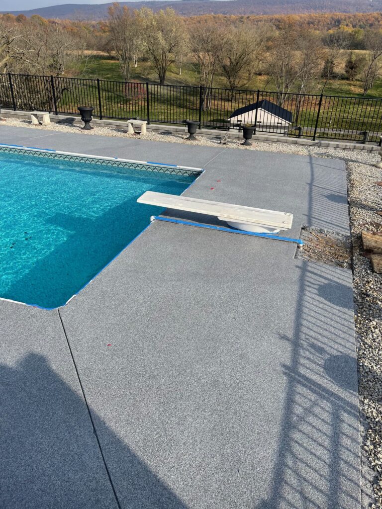 Concrete coating project in the Winchester area by Tailored Concrete Coatings in Boyce, VA